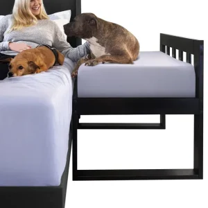 Bedside Dog Bed Mattress Only – Extra Thick Orthopedic Memory Foam Pet Bed With Cooling Gel, Waterproof And Protective Cover, Ra