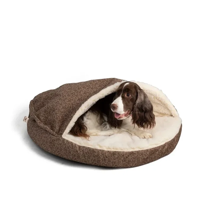 Snoozer Luxury Orthopedic Cozy Cave Pet Bed, Showdog Collection, Large – Merlin Camel