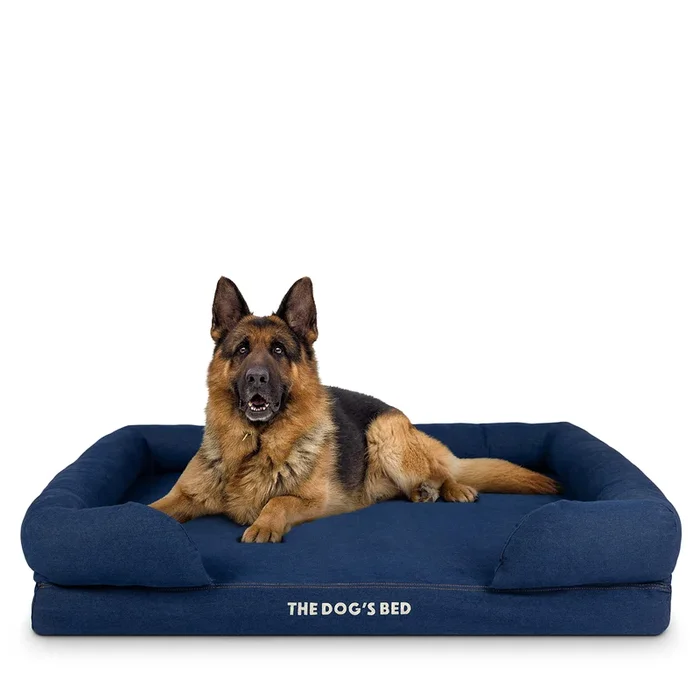 The Dogs Bed, Xl Blue Denim 43.5X34, Memory Foam, Pain Relief: Arthritis, Hip & Elbow Dysplasia, Post Surgery, Lameness, Support