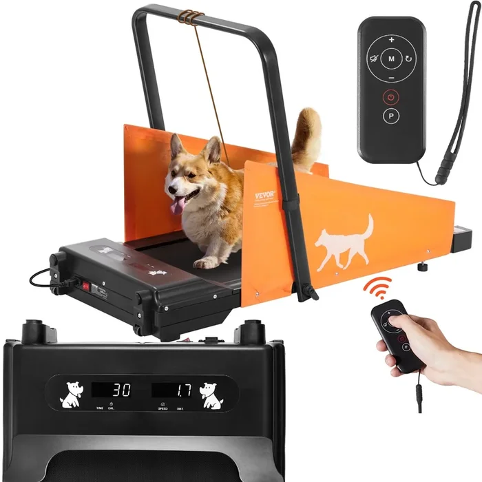 Vevor Dog Treadmill For Small & Medium Dogs, Dog Pacer, Pet Running Machine Slat Mill To Keep Dogs Active & Fit, Foldable U Shap